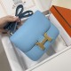 HERMES Constance 19 Celeste Epsom