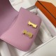 HERMES Constance 19 Mauve Sylvestre Epsom