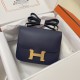 HERMES Constance 19 Bleu Sapphire Epsom