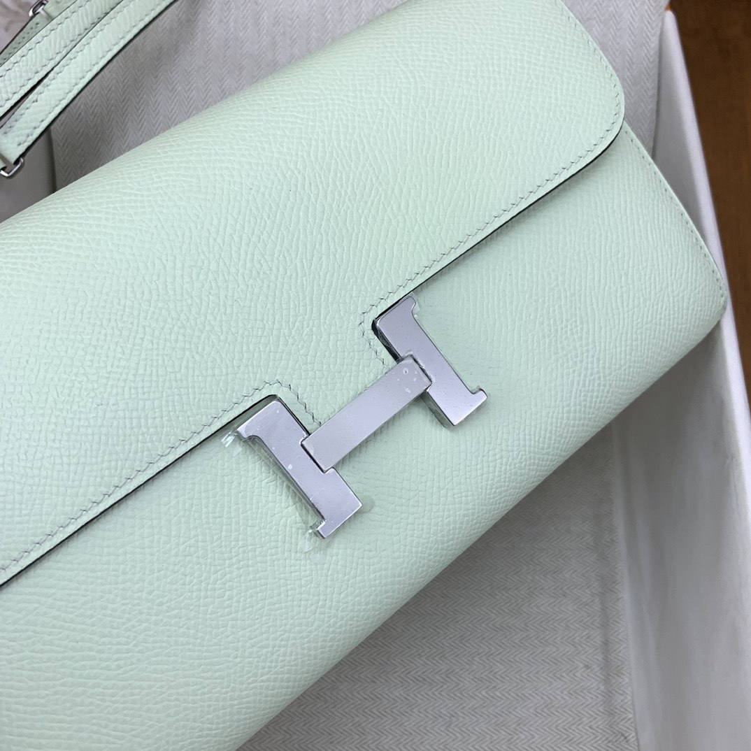 HERMES Constance to go Vert Fizz Epsom