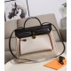 HERMES Herbag Zip Cabine Black & White