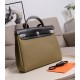 HERMES Herbag Zip Cabine Gray-green