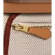 HERMES Herbag Zip Cabine Brown White