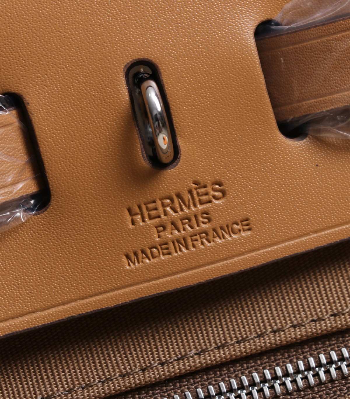 HERMES Herbag Zip Cabine Brown 