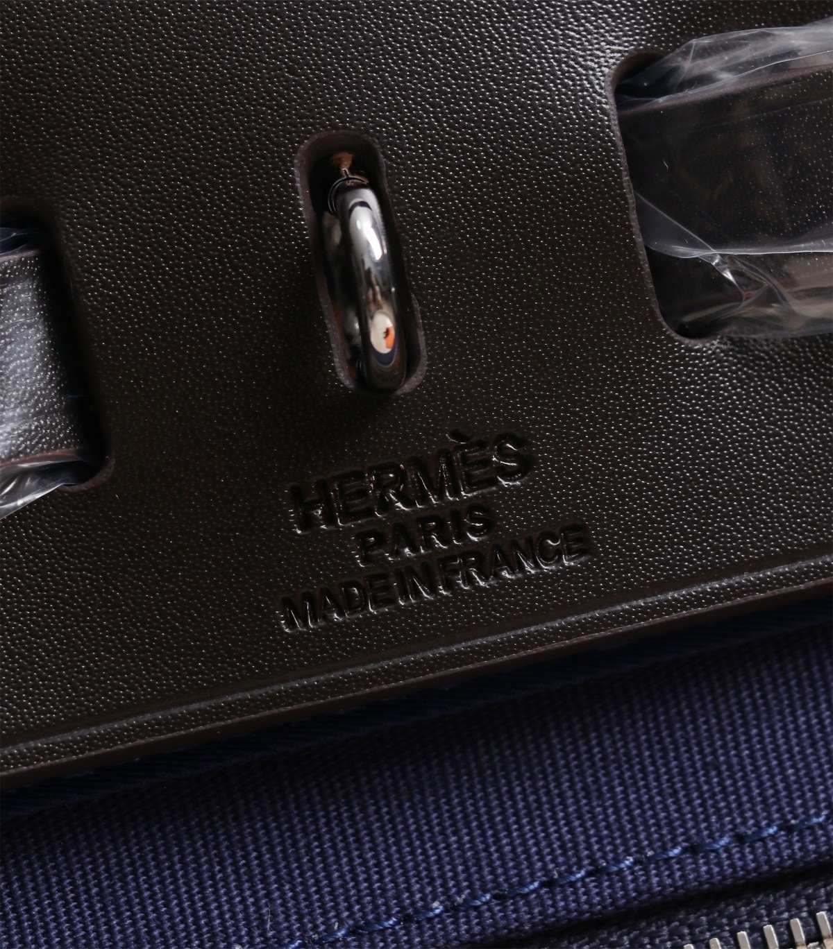 HERMES Herbag Zip Cabine Bleu Dcean