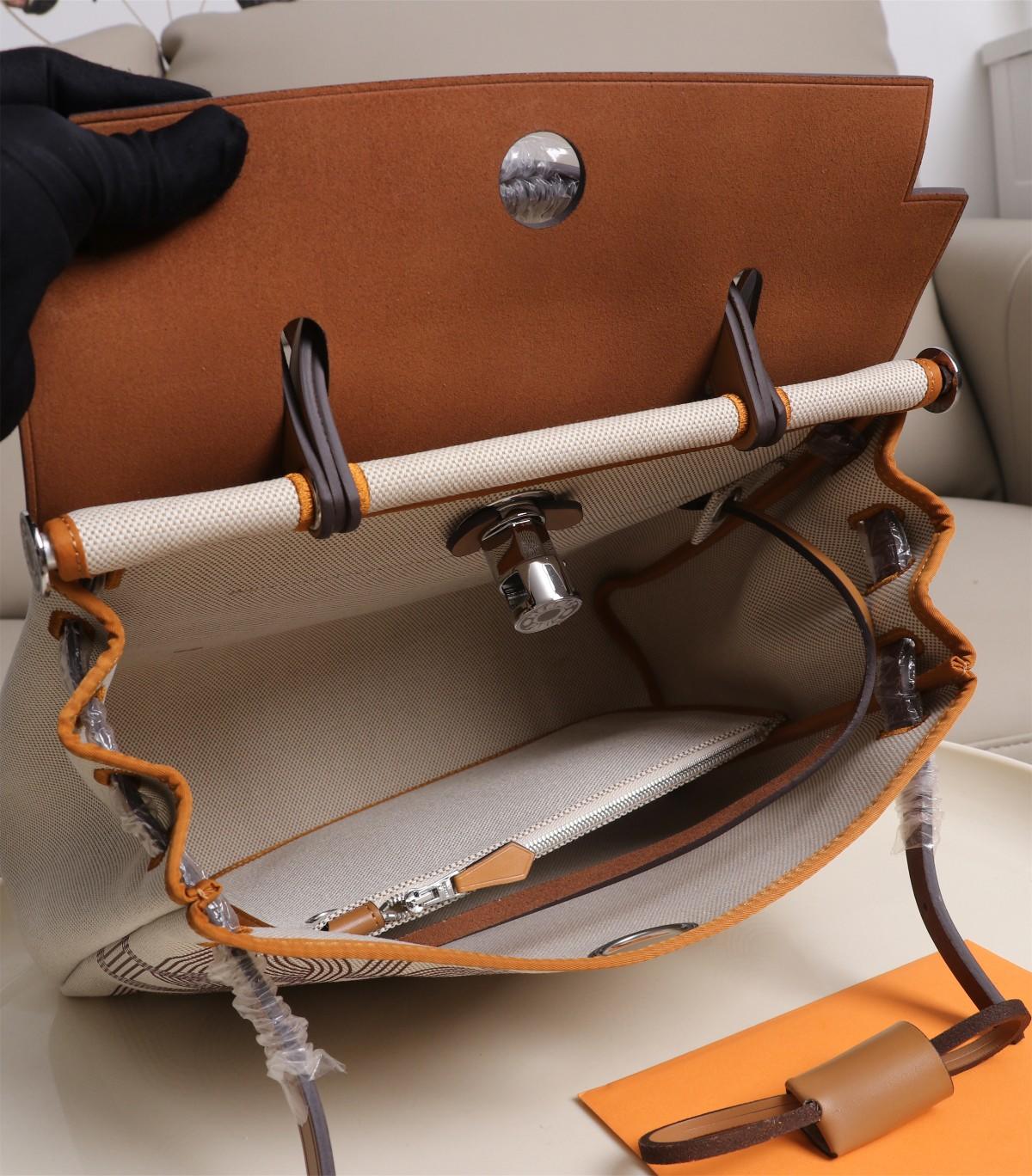 HERMES Herbag Zip Cabine Brown