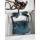 HERMES Lindy 19 Prussian Green