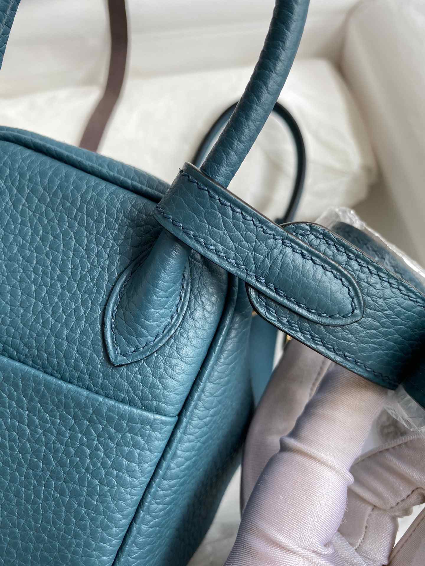 HERMES Lindy 19 Prussian Green