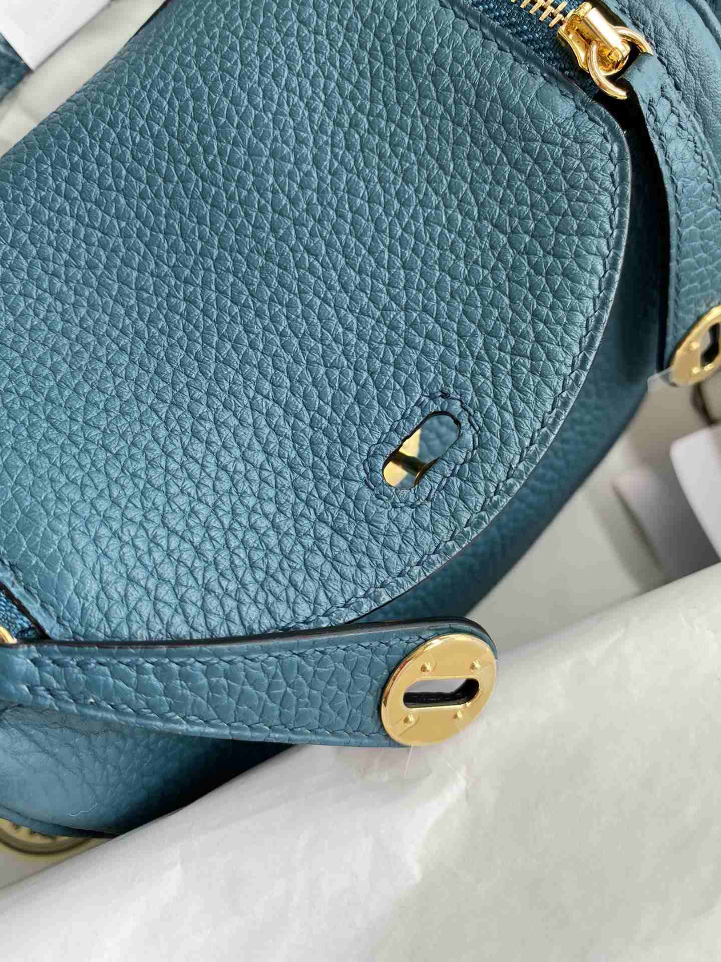 HERMES Lindy 19 Prussian Green