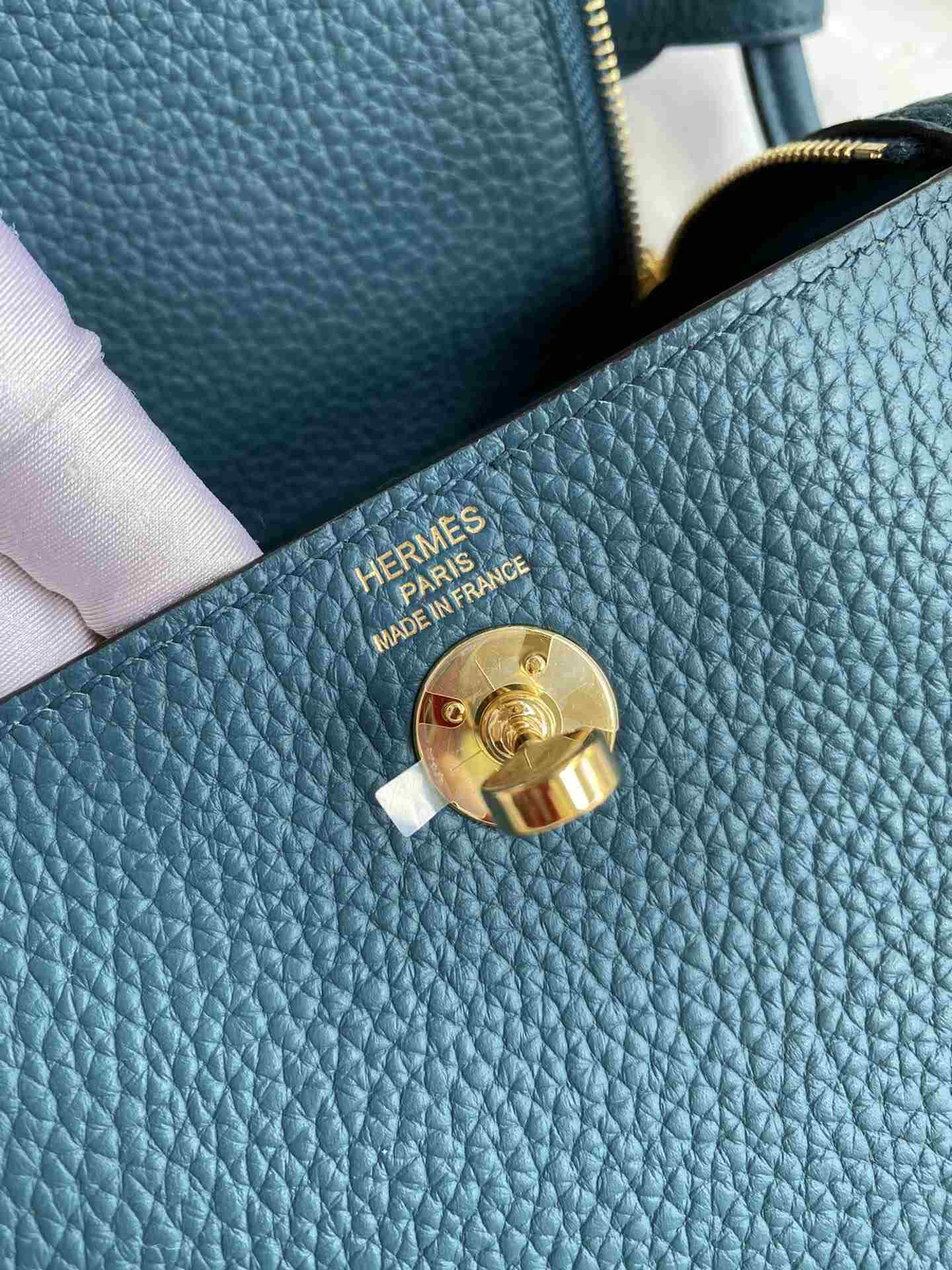 HERMES Lindy 19 Prussian Green