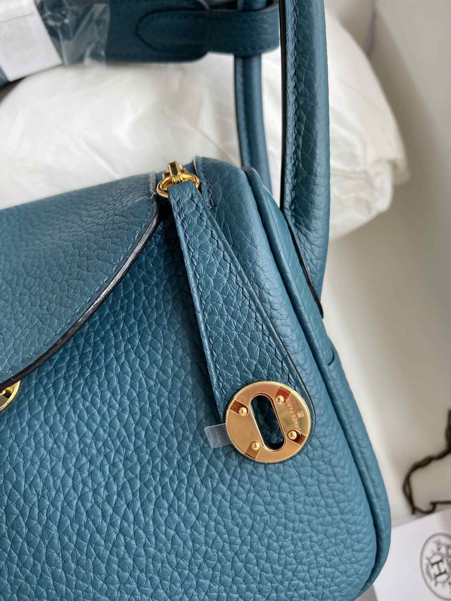 HERMES Lindy 19 Prussian Green