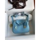 HERMES Lindy 19 Bleu De Noo