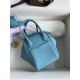 HERMES Lindy 19 Bleu De Noo