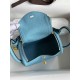 HERMES Lindy 19 Bleu De Noo