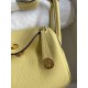 HERMES Lindy 19 Jaune Poussin