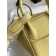 HERMES Lindy 19 Jaune Poussin