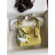 HERMES Lindy 19 Jaune Poussin