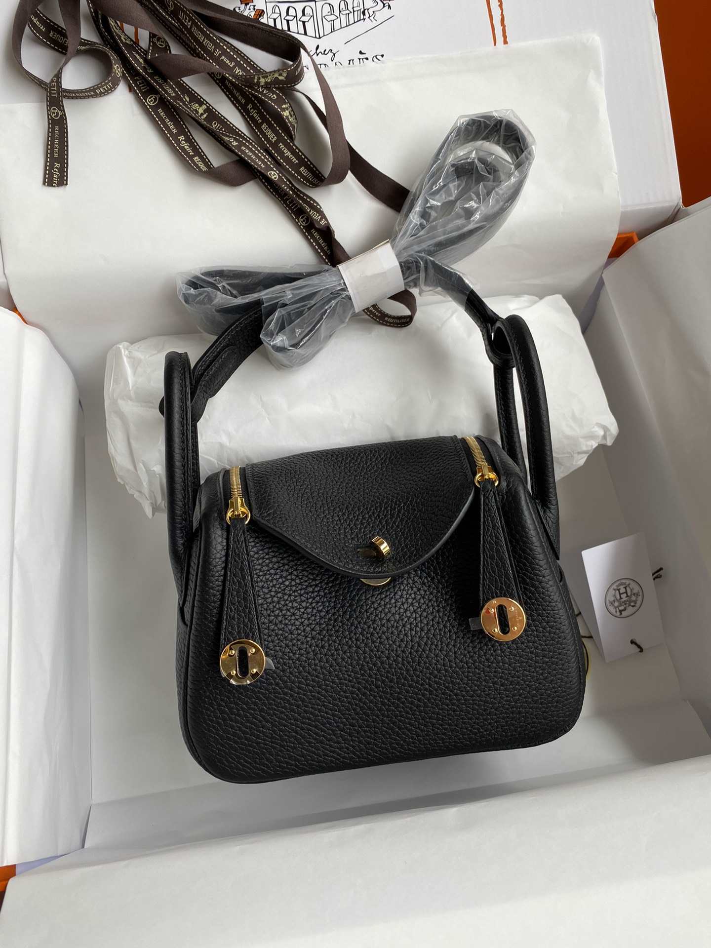 HERMES Lindy 19 Noir