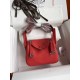 HERMES Lindy 19 Rouge De Corur