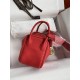 HERMES Lindy 19 Rouge De Corur