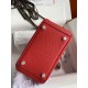 HERMES Lindy 19 Rouge De Corur