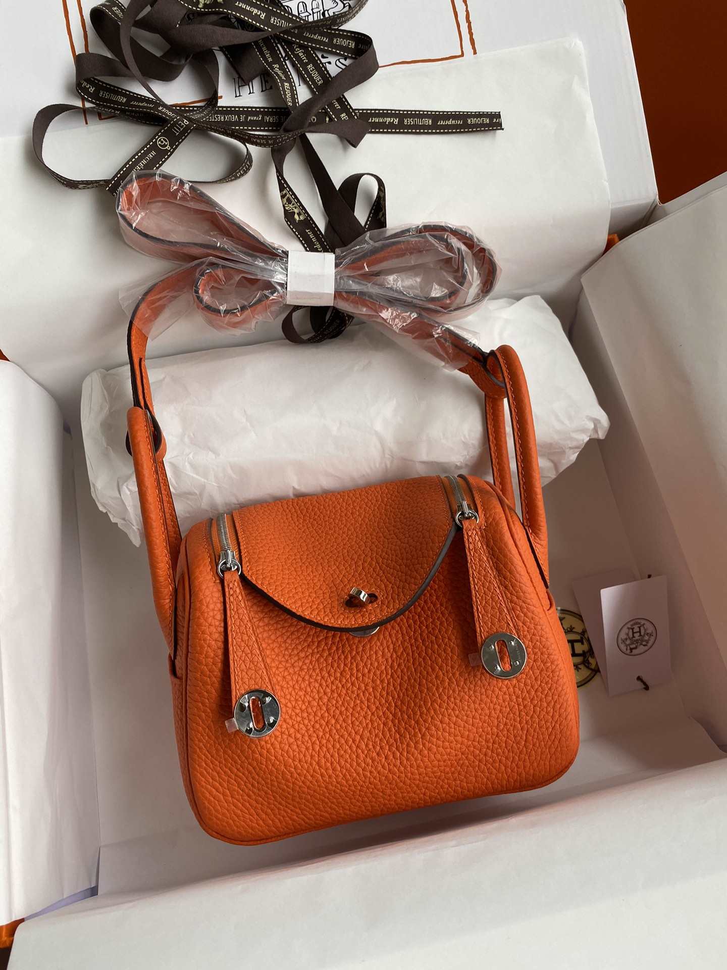 HERMES Lindy 19 Orange