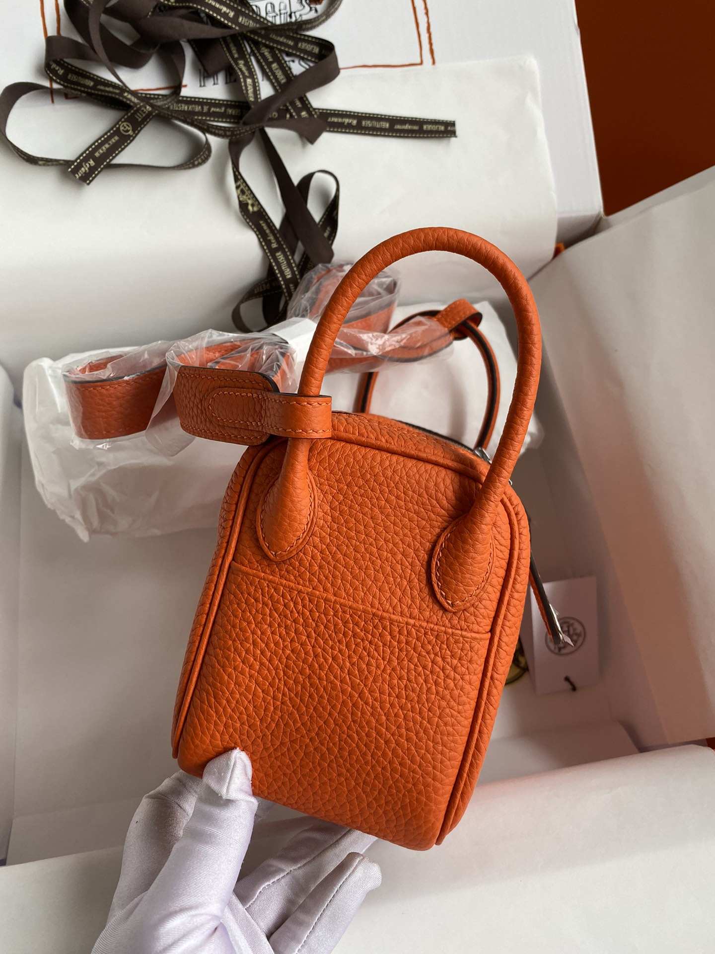 HERMES Lindy 19 Orange