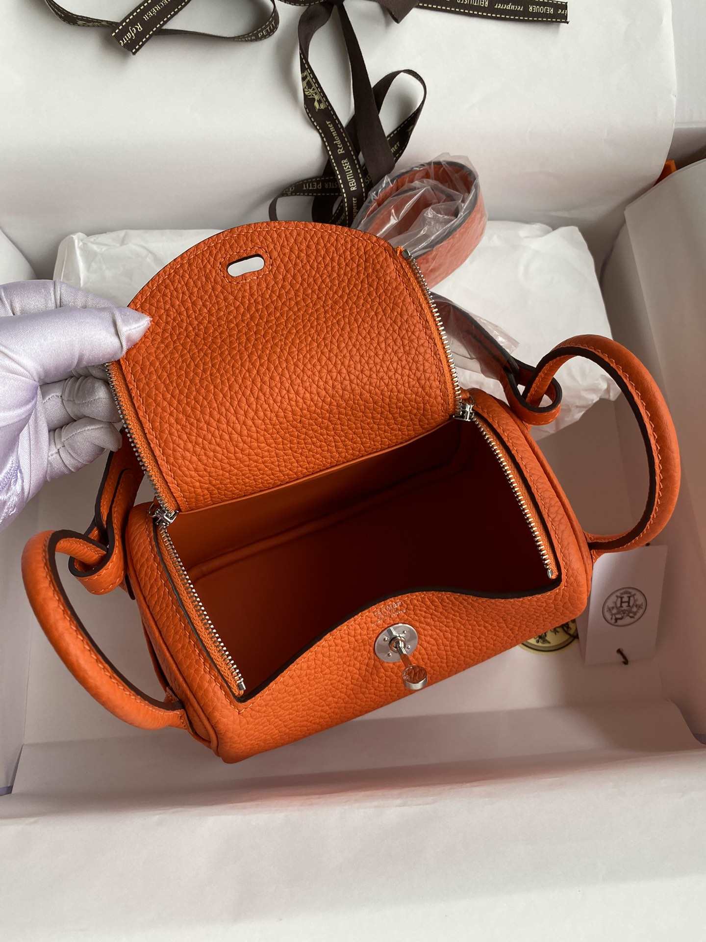 HERMES Lindy 19 Orange