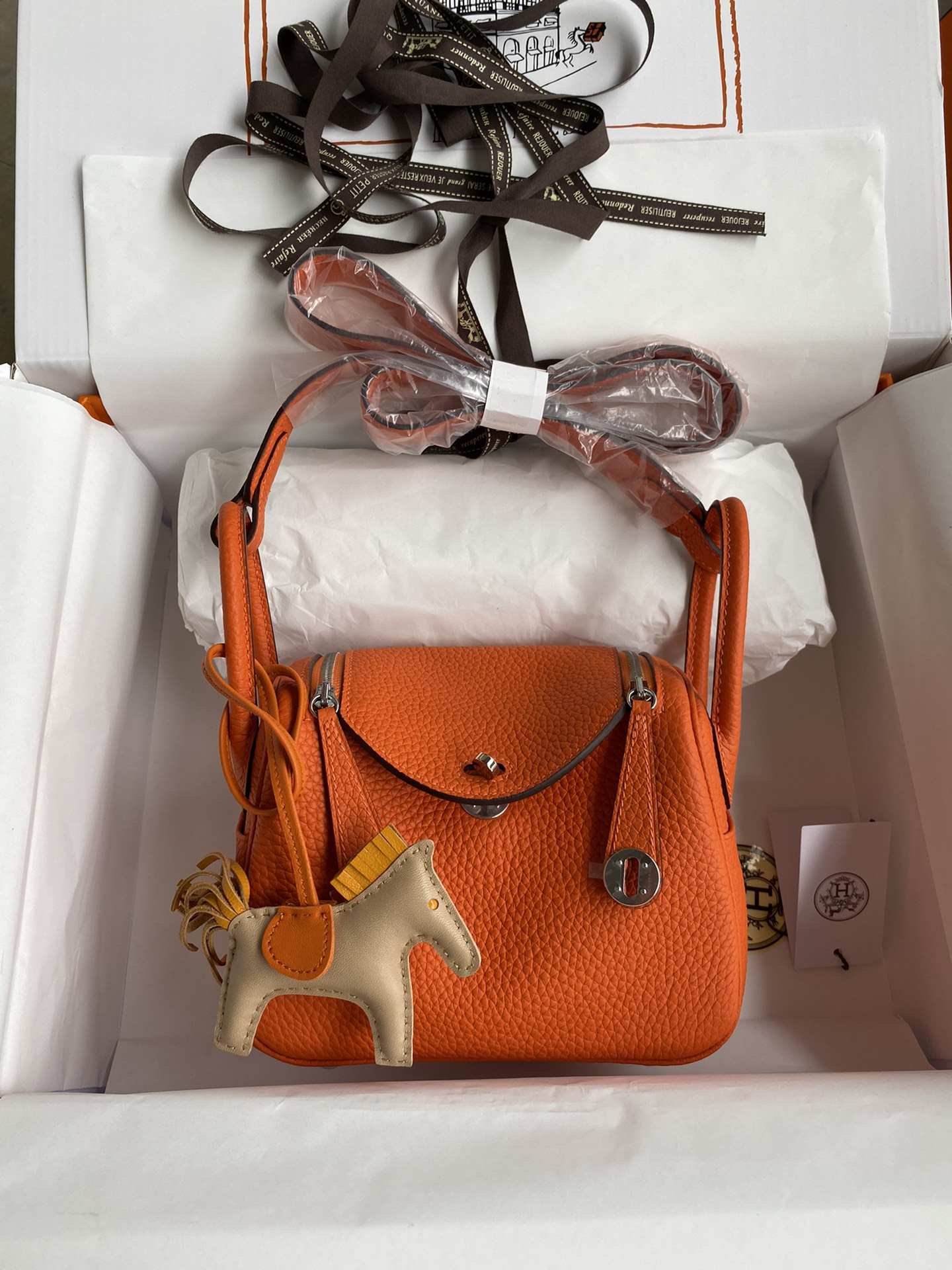 HERMES Lindy 19 Orange