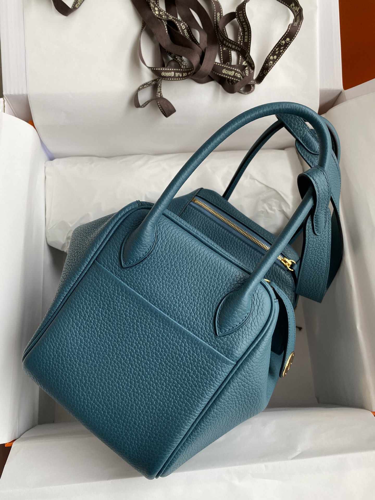 HERMES Lindy 26 VertBosphore