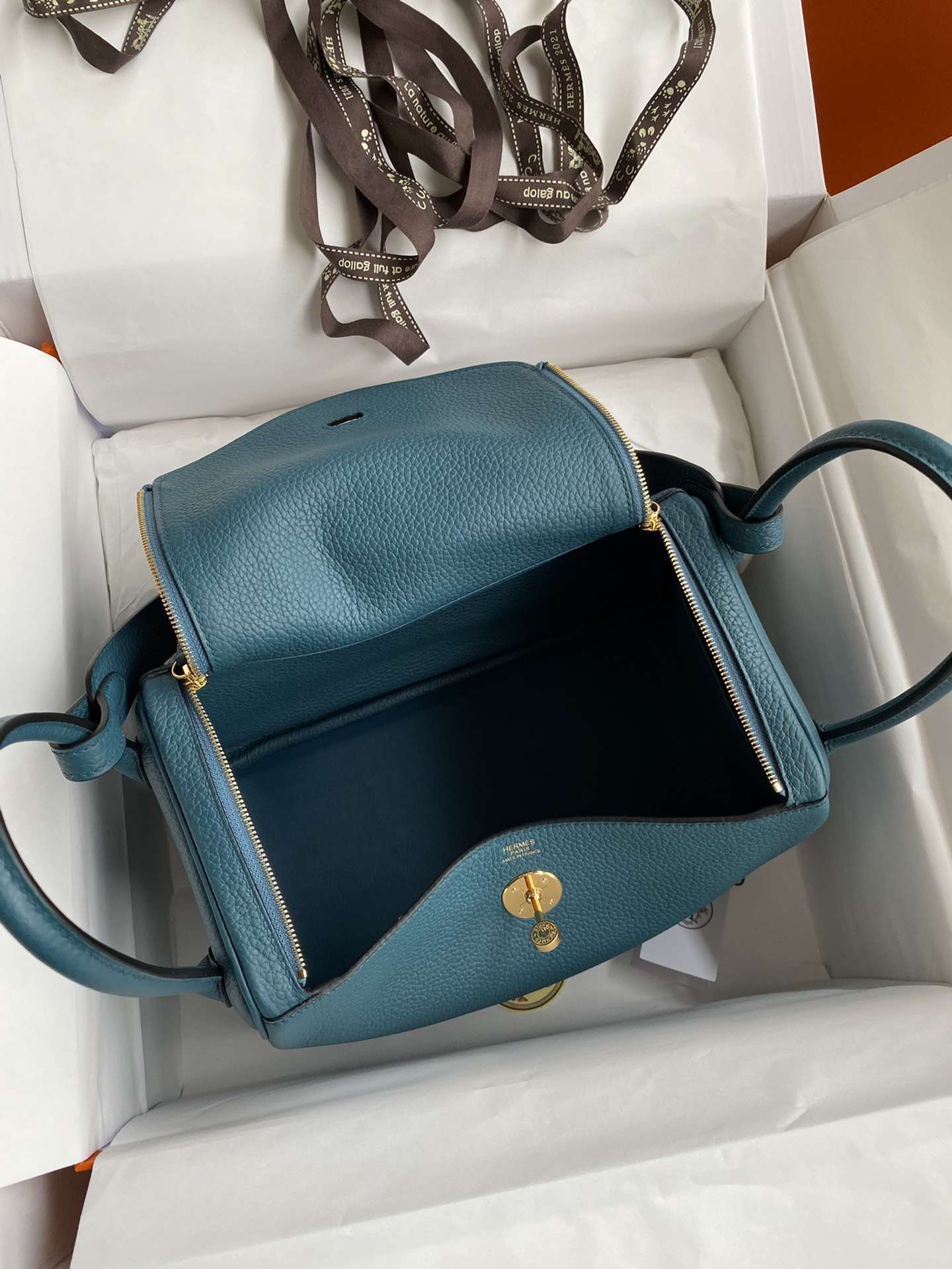 HERMES Lindy 26 VertBosphore