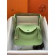 HERMES Lindy 26 Vert Criquet