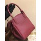 HERMES Lindy 30 Rouge Grenat