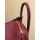 HERMES Lindy 30 Rouge Grenat