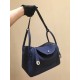 HERMES Lindy 30 Bleu Sapphire