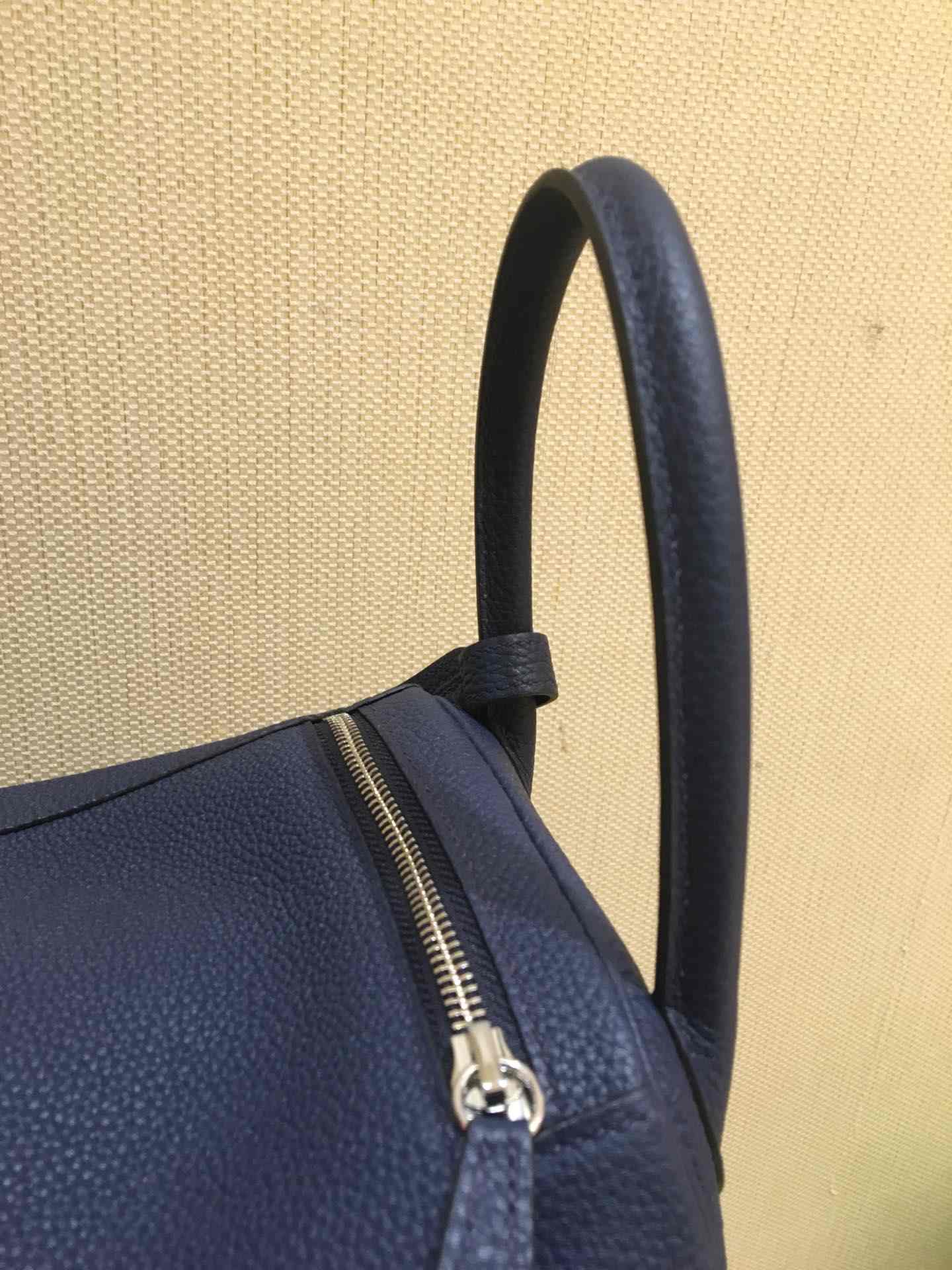 HERMES Lindy 30 Bleu Sapphire