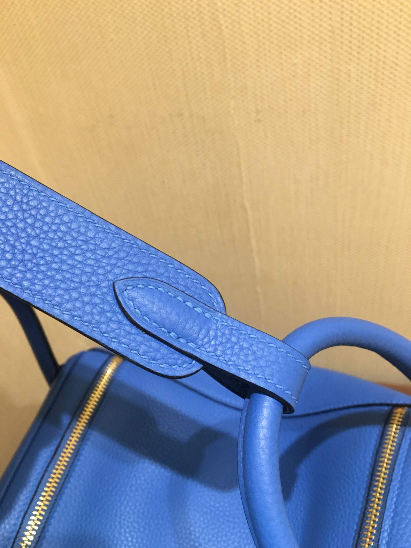 HERMES Lindy 30 Bright Blue