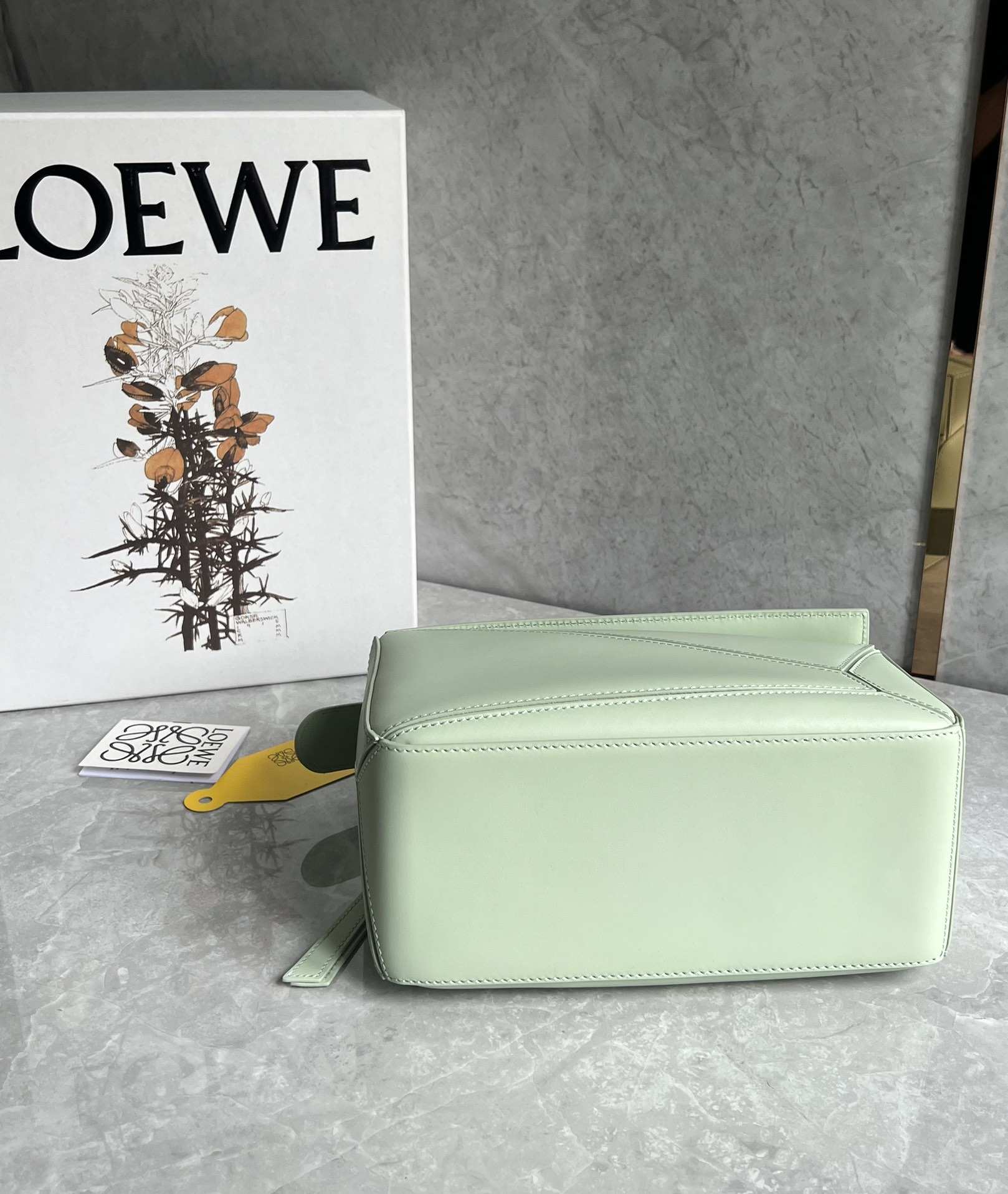 LOEWE Small Puzzle bag in Classic Calfskin Spring Jade