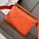 LOEWE Small Puzzle bag in Classic Calfskin Orange