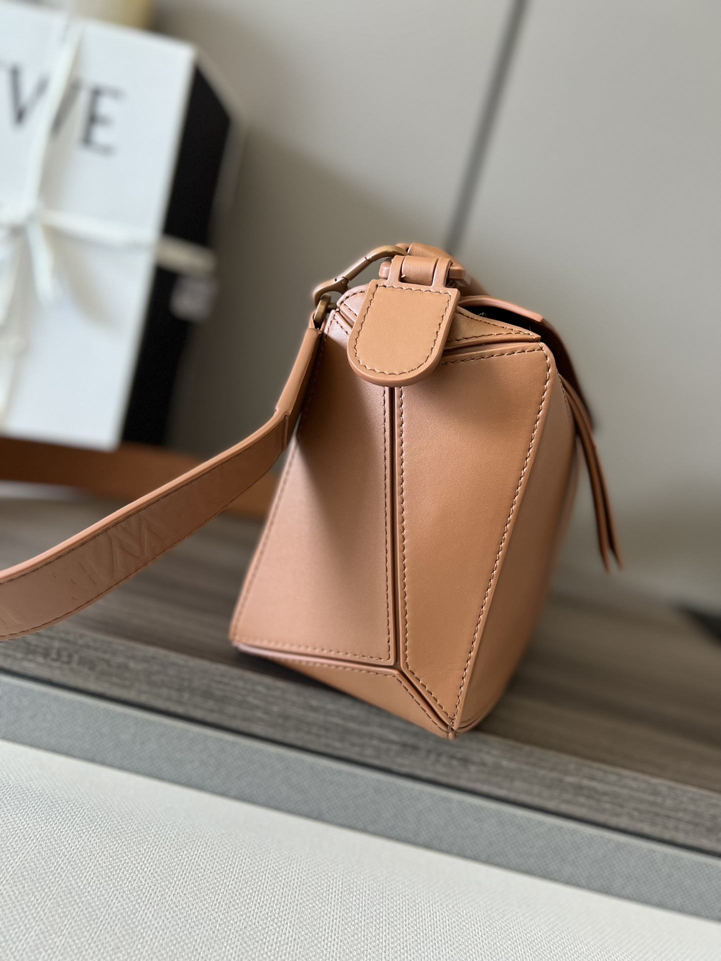 LOEWE Small Puzzle bag in Classic Calfskin Tan