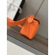 LOEWE Mini Puzzle bag in Classic Calfskin Vivid Orange