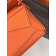 LOEWE Mini Puzzle bag in Classic Calfskin Vivid Orange