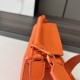 LOEWE Mini Puzzle bag in Classic Calfskin Vivid Orange