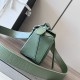 LOEWE Mini Puzzle bag in Classic Calfskin Bottle Green