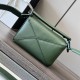 LOEWE Mini Puzzle bag in Classic Calfskin Bottle Green