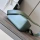 LOEWE Mini Puzzle bag in Classic Calfskin Bottle Green