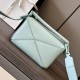 LOEWE Mini Puzzle bag in Classic Calfskin Blue Iceberg