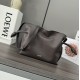 LOEWE Mini Flamenco Clutch in Nappa Calfskin Chocolate