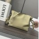 LOEWE Mini Flamenco Clutch in Nappa Calfskin Clay Green