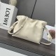 LOEWE Mini Flamenco Clutch in Nappa Calfskin White